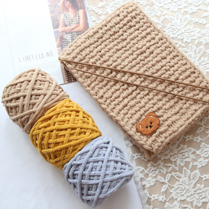 Manufacturers Wholesale Iceland Yarn Single Strand Coarse Polyester Rod <strong>Needle</strong> <strong>Thread</strong> Hand-knit DIY Bag - Product Image 1