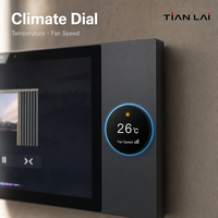 Panel Kontrol Rumah Pintar Tuya TL-6 Layar 6 Inci, Hub Zigbee, Mengontrol AC, Tirai, Peredupan, Musik dari Satu Unit Dinding