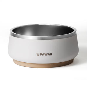 Grosir 304 Stainless Steel Macaron warna besar pengumpan anjing & mangkuk makanan hewan peliharaan bulat - Product Image 2