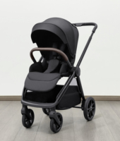 Poussette bébé légère en aluminium prête à être expédiée, pliage compact avec siège réversible