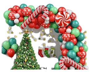 Archi per Feste di <span class=keywords><strong>Capodanno</strong></span>, Catena di Palline in Pellicola di Alluminio Croccante per Vigilia di Natale, Materiale in Lattice per Feste Natalizie - Product Image 2