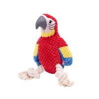 Jouet pour chien en fourrure, design perroquet, personnalisable OEM/ODM avec logo, couleur et style, pour chiot et animal de compagnie