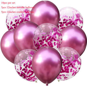 Nuovo Set di Palloncini con Paillettes da 12 Pollici per Decorazioni di Feste di Compleanno e Matrimoni, Vendita all'Ingrosso - Product Image 5