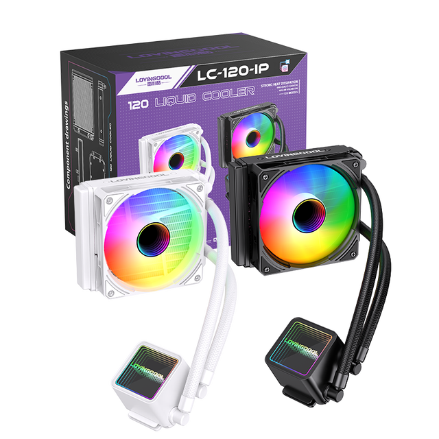 LOVINGCOOL Fast Deliver New Style 120mm Liquid Cooling CPU Processor Cooler 12V DC Water Cooler ARRG Gaming LGA 1700 Radiator