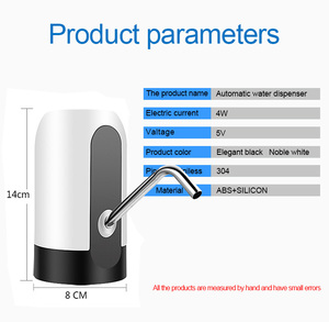 Pompa Elettrica Portatile per Dispenser d'Acqua, Design Riutilizzabile, Adatta Universalmente per Contenitori da <span class=keywords><strong>3</strong></span>-5 Galloni - Product Image 5