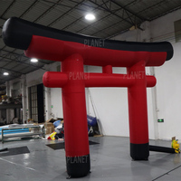 Arche publicitaire gonflable Torii rouge japonaise personnalisée pour événements en plein air