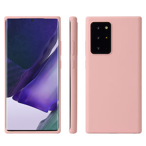 Superventas para Note 20 Ultra Mobile Case Liquid Silicone + PC + Microfiber a prueba <span class=keywords><strong>de</strong></span> golpes Anti-Fingerprint Protección completa - Product Image 1