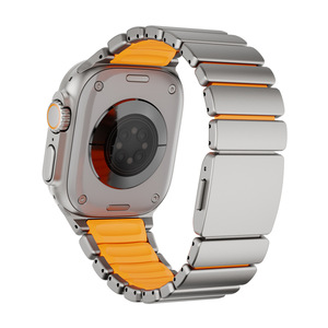 Correa Compatible con <span class=keywords><strong>Apple</strong></span> <span class=keywords><strong>Watch</strong></span> Ultra 3, S10/S11, con Hebilla Magnética <span class=keywords><strong>de</strong></span> Titanio <span class=keywords><strong>de</strong></span> Lujo, Transpirable - Product Image 5