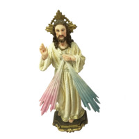 Statuette de la vierge marie, sculpture religieuse en résine, cercle, cercle, art de décoration d'intérieur, réligieuse