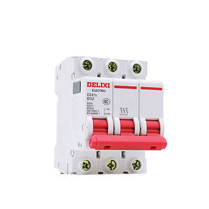 Interruptor de Circuito Miniatura Delixi Tipo D DZ47S Monofásico 1P 3P 2P 4P Trifásico de Cuatro Cables - Product Image 5