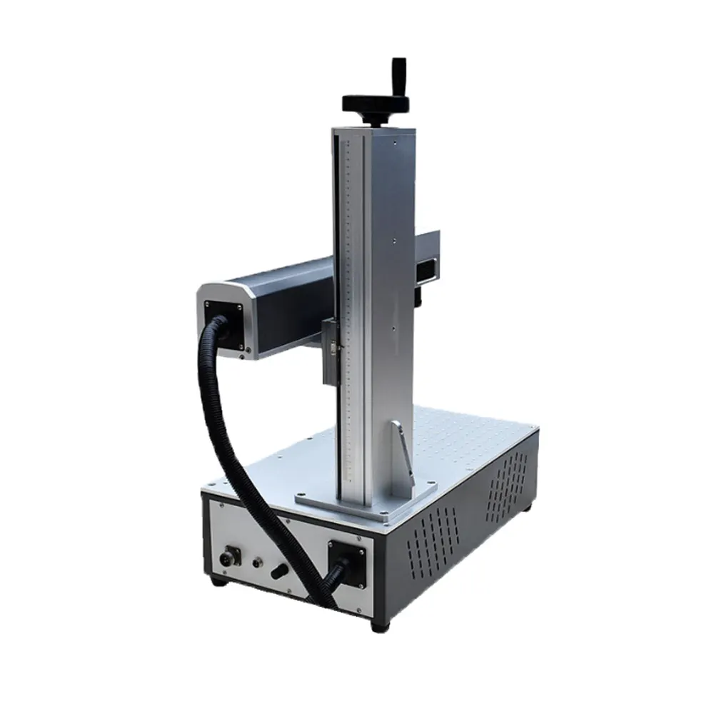 20W 30W Fiber Laser Graveren Markering Machine Mini Draagbare Laser Graveur Machine Voor Metalen Roestvrijstalen Sieraden Ringen