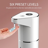 Distributeur de savon mural rechargeable par USB certifié FCC CE, batterie intégrée, mains libres, pour la maison, l'hôtel, lavage des mains