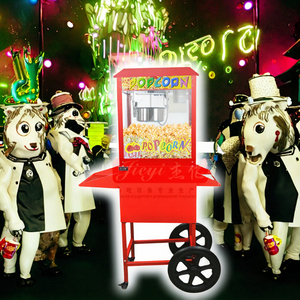 High Quality & Battery-Powered Commercial Stainless Steel <b>Popcorn</b> Vending <b>Machine</b> with Cart - Product Image 3