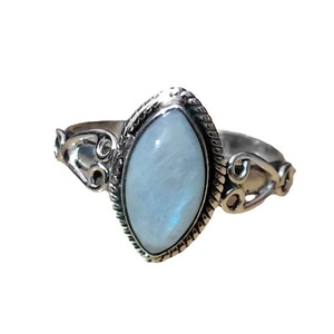 Anello H331 in Argento con Gemma Ovale Naturale, Montatura a Castone, Gioiello Unisex alla Moda, Idea Regalo - Product Image 5
