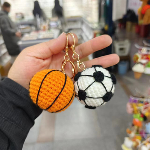 Positive Crocheted Pendant Personalized Desktop Reusable Charms Doll Handmade Basketball <strong>Football</strong> Room Decoration <strong>Christmas</strong> <strong>Gift</strong> - Product Image 5