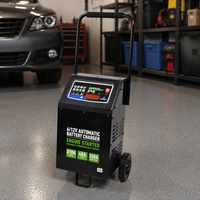 Chargeur automatique de batterie de moto et de voiture 6v-200a à haut rendement 12v-40a pour entrepôts