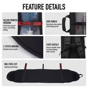 Faltbare Snowboard-Tasche für Flugreisen Wasserdichte Skitasche mit Reißverschluss Klettverschlüsse Brustgurtschließe für Winter-Skiausflüge - Product Image 4