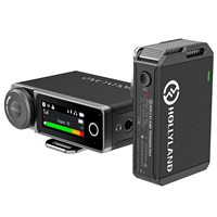 Système de microphone Lavalier sans fil Hollyland Lark Max avec audio professionnel de qualité studio ENC compatible avec les appareils photo reflex numériques