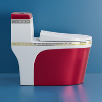 Fournisseur de céramique moderne de luxe en gros d'usine, sanitaires WC, toilettes monobloc en céramique, toilettes WC
