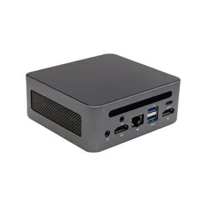 A6-5600H 3.3GHz kadar 4.2GHz 6 çekirdek 12 konuları Digital 45W mini pc için Barebone sistemi dijital tabela fansız Mini Pc