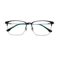 Dernier cadre de lunettes en titane pour hommes, vente en gros