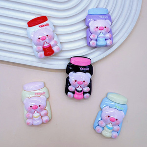 Popular Design Cartoon <strong>Pig</strong> Water Bottle Resin <strong>Charms</strong> For Jewelry Making <strong>Charm</strong> Phone Cases Flat Back Resin <strong>Charms</strong> For Decoration - Product Image 2