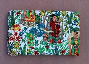 <b>Handmade</b> Printed Cotton Kantha <b>Quilt</b> Bohemian Style Home Decor All-Season Use - Product Image 2
