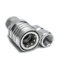 JD Offre Spéciale 3/8 "TFH Type fermé Accouplements rapides hydrauliques Accouplements de déconnexion à dégagement rapide hydrauliques