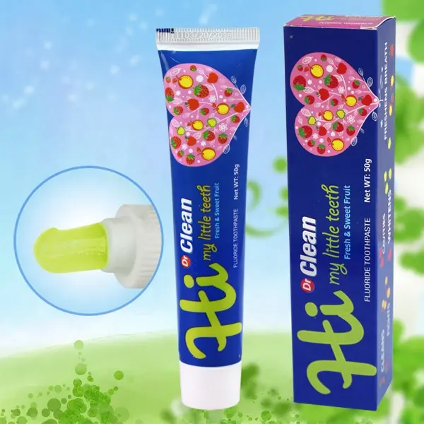 Premium brands 50g bubble gum anticavity kids pumping toothpaste for children