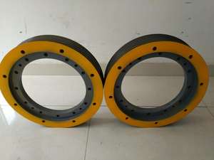 होटल के उपयोग के लिए लिफ्ट ट्रैक्शन व्हील डिफ्लेक्टर शीव स्टील सामग्री - Product Image 5