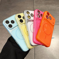 Coque de protection magnétique antichoc pour téléphones mobiles 17 Air 16 15 14 18 Pro Max, couleurs créatives et tendance