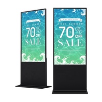 Pantalla Táctil LCD Infrarroja de 43-65 Pulgadas para Interiores, Kiosco de Señalización Digital OEM, Gráficos Animados, CMS/RDM en la Nube, Personalizable