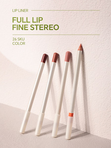 Wooden Lip Liner Pencil Wholesale <strong>Plumping</strong> Lip Liner Custom Logo Pigmented Waterproof <strong>Lipliner</strong> - Product Image 2