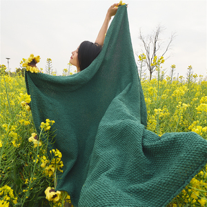 Tournesol fait à la main crochet fleur embrasser le soleil confortable et chaud décoration de la maison Bouquet couverture WD - Product Image 2