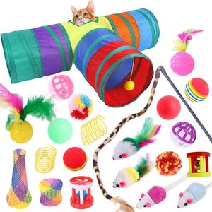 <span class=keywords><strong>Venta</strong></span> caliente Cat Tube Tunnel Interactive Kitten Chew Ball Toy Variety Pack Set para Pet Shop - Product Image 1