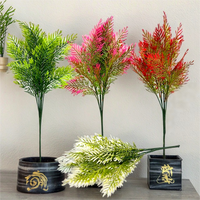 Feuilles de fougère artificielles de haute qualité et durables, bouquets d'algues marines en plusieurs couleurs pour la décoration de la maison, du jardin et des mariages