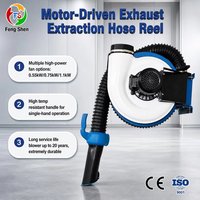 Système d'extraction des gaz d'échappement motorisé pour véhicules avec enrouleurs de tuyaux, extracteur de gaz pour atelier automobile, extracteur de fumée pour parking, équipement de garage