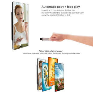 Layar Cermin Pintar 32'' 43'' - Berubah Menjadi Cermin Saat Berhampiran Iklan Mengambang di Sudut - Product Image 4