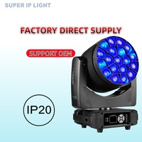 Luz Móvil con Zoom IP20 19x15W RGBW Big Bee Eye, Equipo de Iluminación Profesional para DJ y Escenarios, para Conciertos