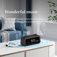 Multifunctionele Draadloze Wekker Bluetooth Speaker Pen Houder