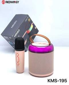 Nouveauté 2023 Haut-parleur Surround Sans Fil RGB Karaoké Haut-parleur Portable avec Microphone pour Fête à Domicile Boîte à Musique Caisson de Basses - Product Image 5