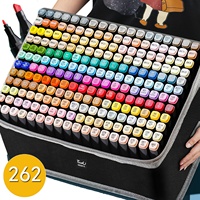Offres Spéciales surligneur marqueur stylo ensemble étudiant Anime dessin stylo aquarelle cahier marqueur peinture papeleria mignon stationnaire