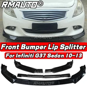 สำหรับ Infiniti G25 G37 ปี 2004-2013 คาร์บอนไฟเบอร์ สปอยเลอร์กันชนหน้า ลิปดิฟฟิวเซอร์ กันชนหน้า G25 G37 ชุดแต่งลิป - Product Image 5