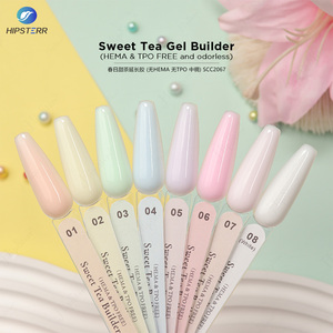 HEMA & TPO FREE Sweet Tea Gel <b>Builder</b> Colored Spring Nail Extension Gel 15ML No Heat <b>Builder</b> Nail Construction Gel Custom Logo - Product Image 3