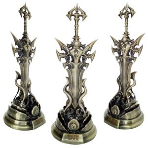 Vente flash personnalisé Vintage gravure Bronze épée trophée métal artisanat pour l'escrime Champions League Cup - Product Image 3