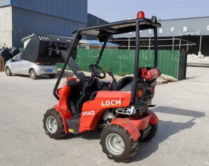 Chargeurs sur pneus miniatures chinois HAIJU à vendre, capacité de levage 500 kg, poids total 700 kg, chargeur sur pneus de Chine pour la ferme et les pâturages - Product Image 2