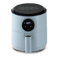 Friteuse à air numérique électrique 1,5 L 900 W, mini friteuse à air chaud sans huile, écran tactile, appareil de cuisine compact pour usage domestique