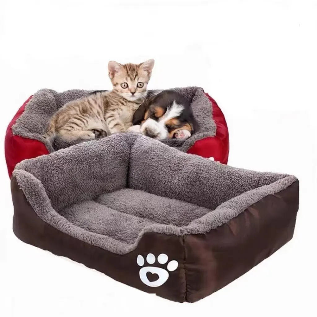Factory wholesale High Quality Custom eco friendly Breathable Dog Sofa Bed Pet Bed Large Rectangle Pet Bed