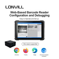 LONVILL OEM alta velocidad Industrial 1D 2D Dm lector de código de barras USB COM LAN,HID RS232 Ethernet escáner de código fijo para línea de producción