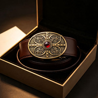 Boucle de ceinture en métal personnalisée avec logo de marque, style antique et moderne, artisanat sur mesure pour usage promotionnel